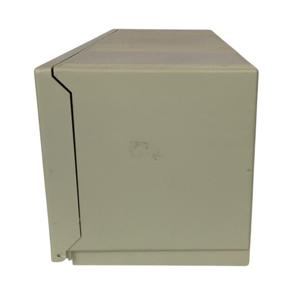 Vintage 1999 Case Logic 30 CD Storage Cabinet Rack Holder W Door Almond Plastic - Picture 4 of 7